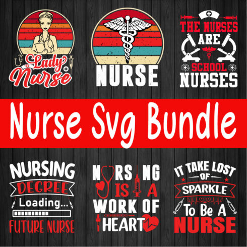 Nurse Svg Bundle Vol1 cover image.