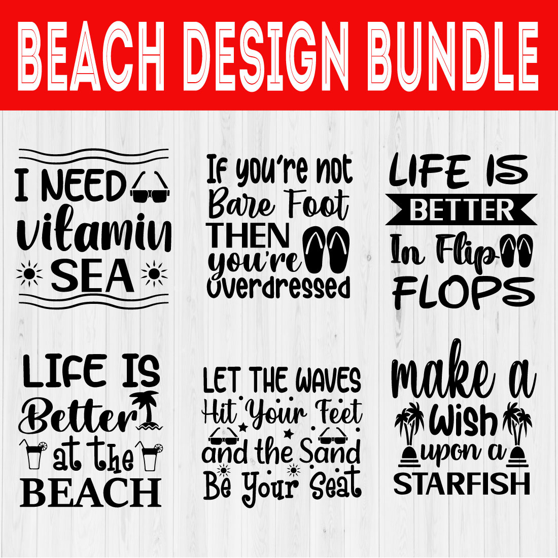 Beach Design Bundle Vol3 preview image.