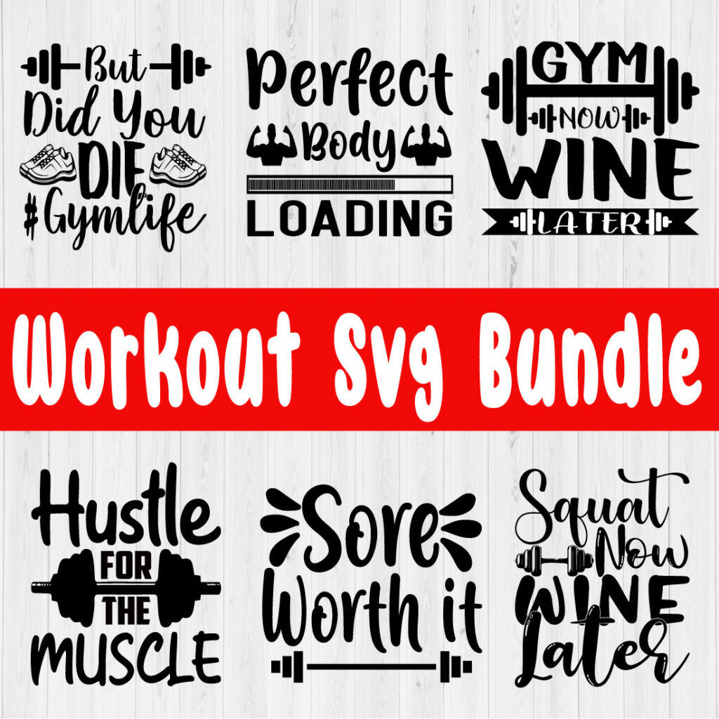 Workout T-shirt Design Bundle Vol.12 - MasterBundles