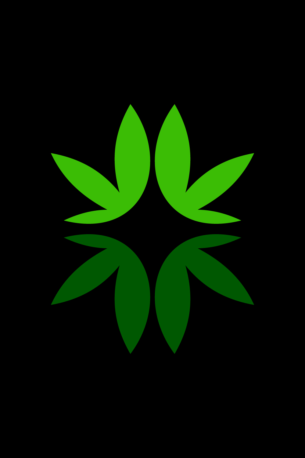 Leaf, plant, logo Green leaves, nature symbol, Vector design template pinterest preview image.