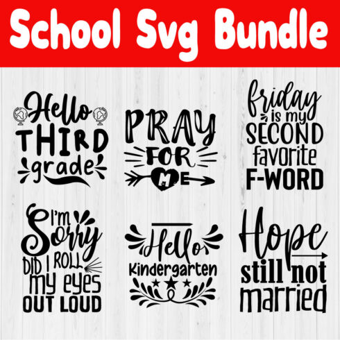 School Svg Bundle Vol1 cover image.