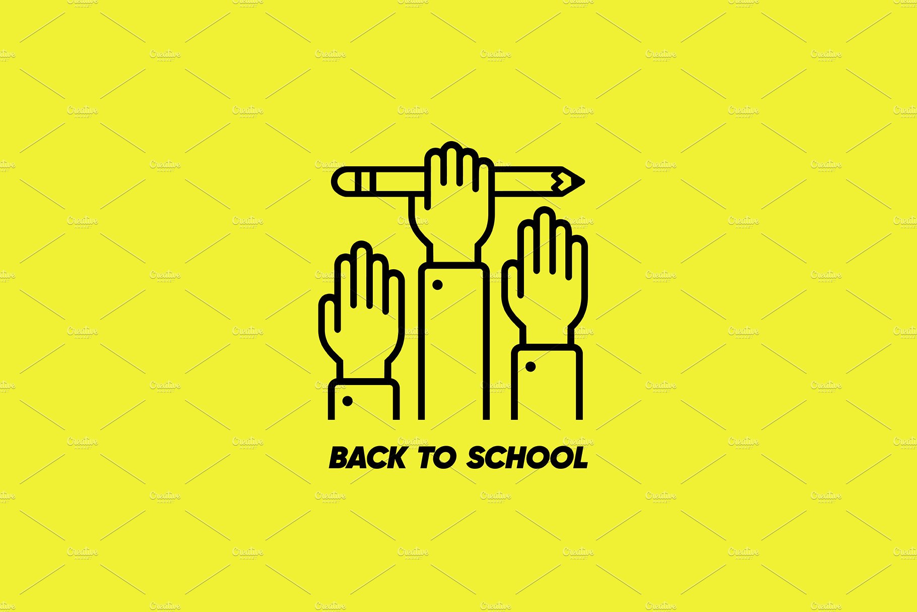 Back to School Icon. Education Icon. cover image.