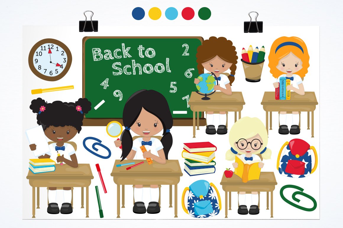 Back to school girls preview image.