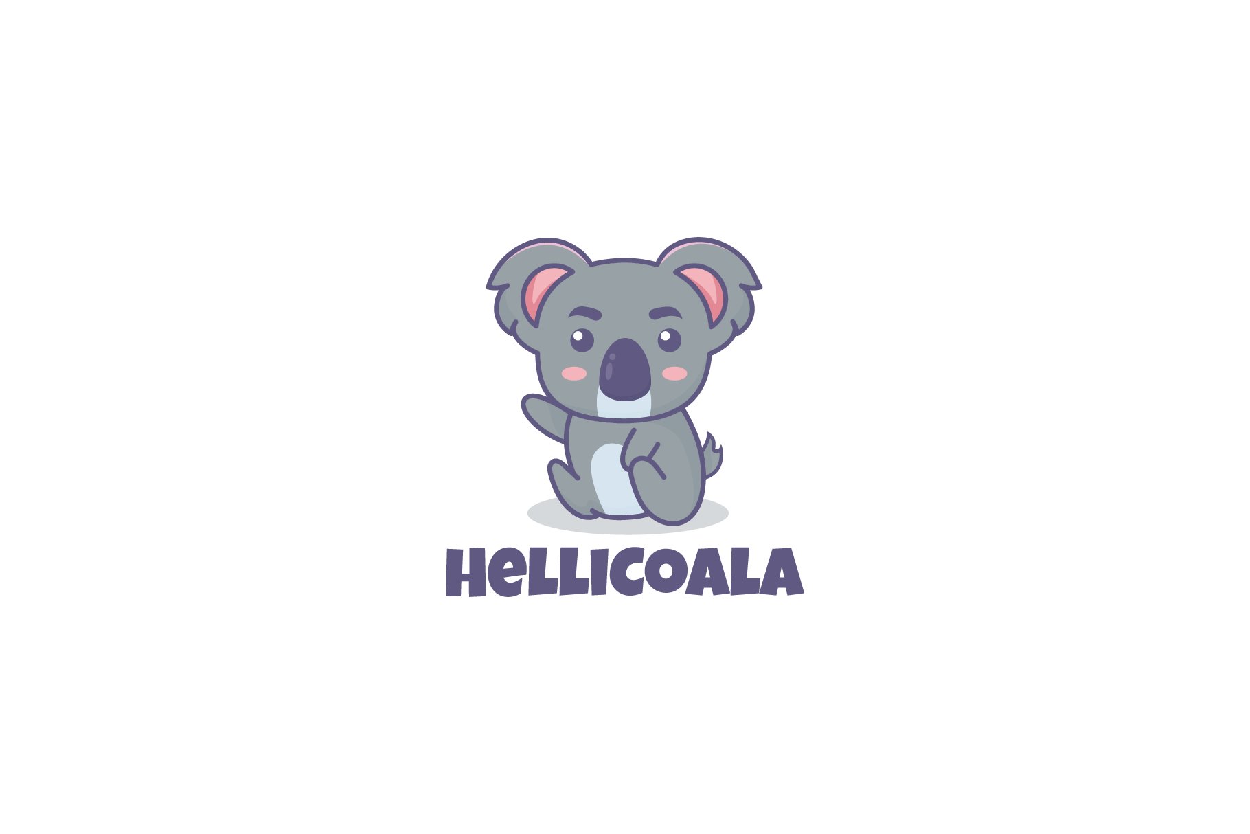 HelliKoala Logo Template cover image.