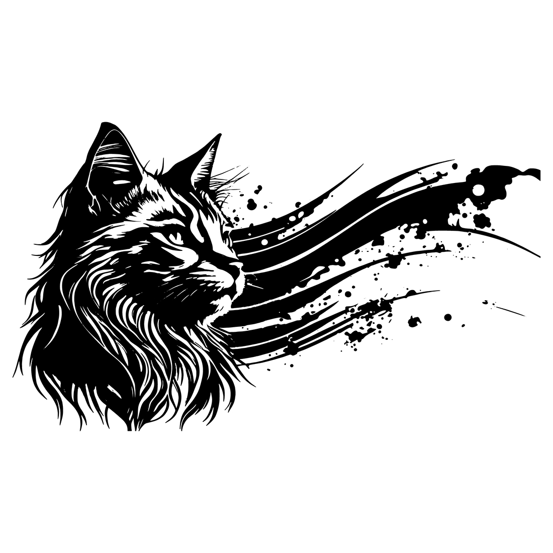 Beautiful Cat Logo Illustration cover image.