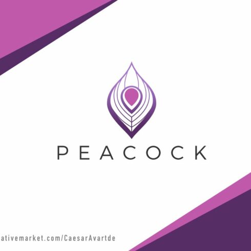 Peacock Logo Template cover image.