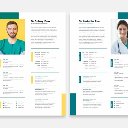 Doctor Resume CV Template 15 cover image.