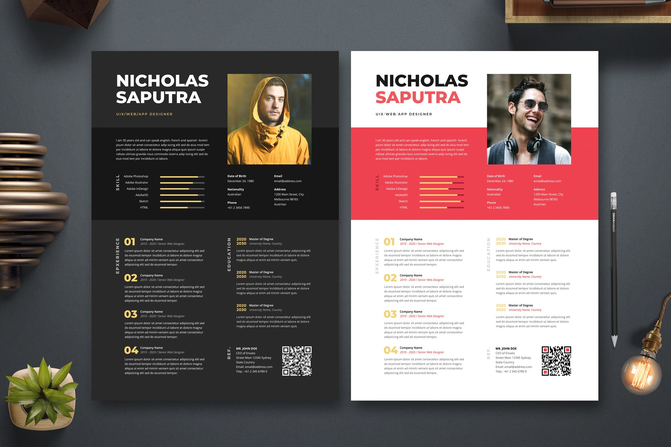 Resume CV Template 49 cover image.