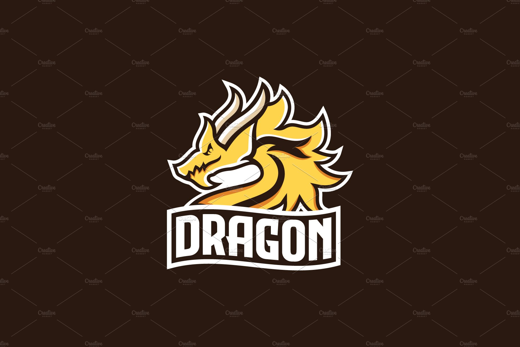 Dragon Logo - Animal Mascot Logo preview image.