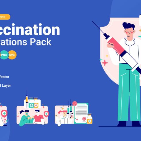 Vaccination Activity Illustrations cover image.