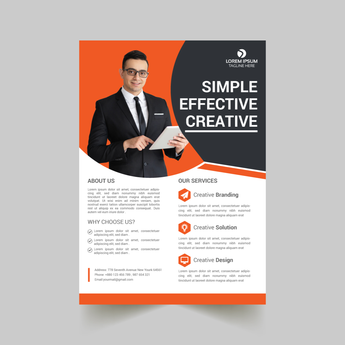 Corporate Business Flyer Design preview image.