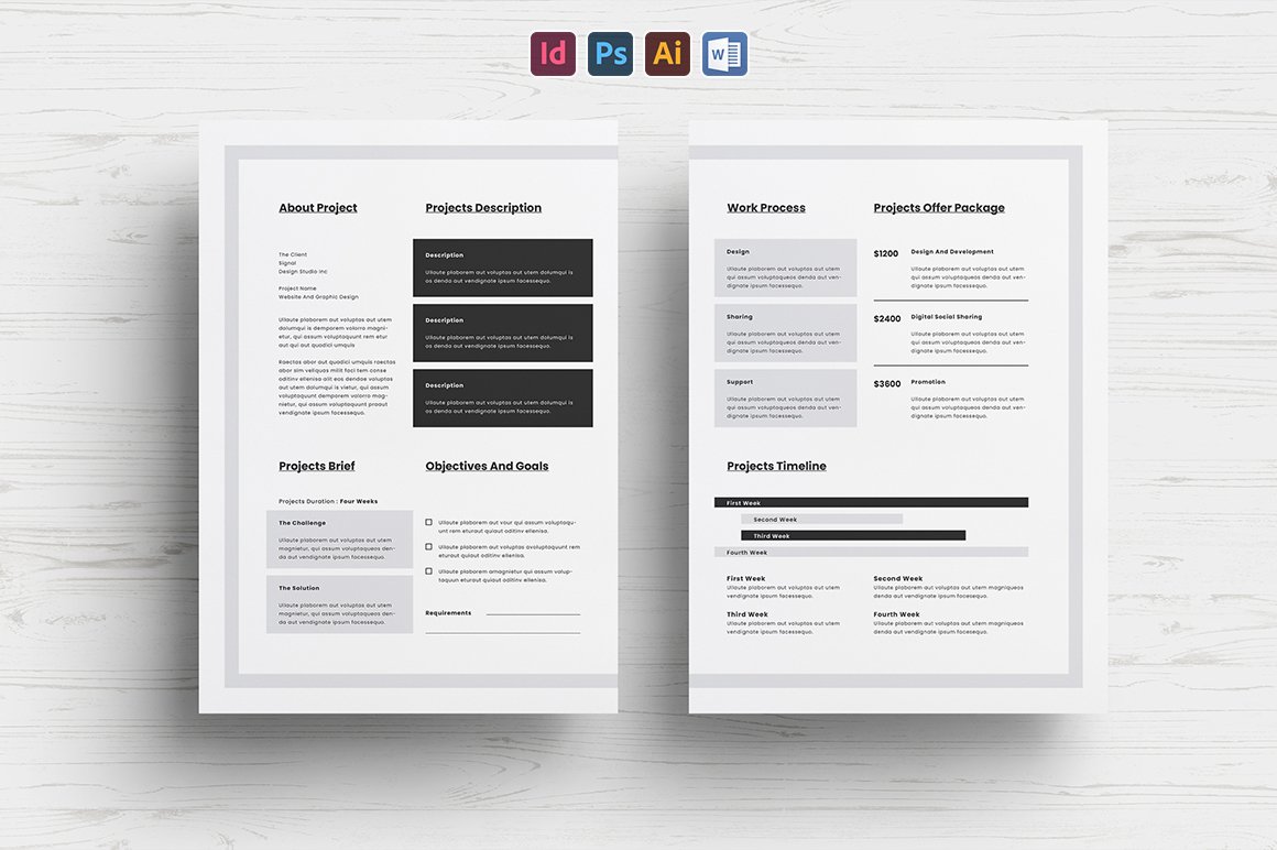 Brief Proposal Templates preview image.