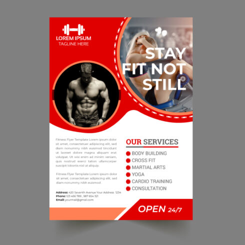 Fitness Flyer Template cover image.