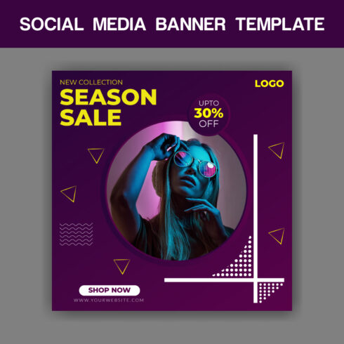 Sale Social Media Banner Template cover image.
