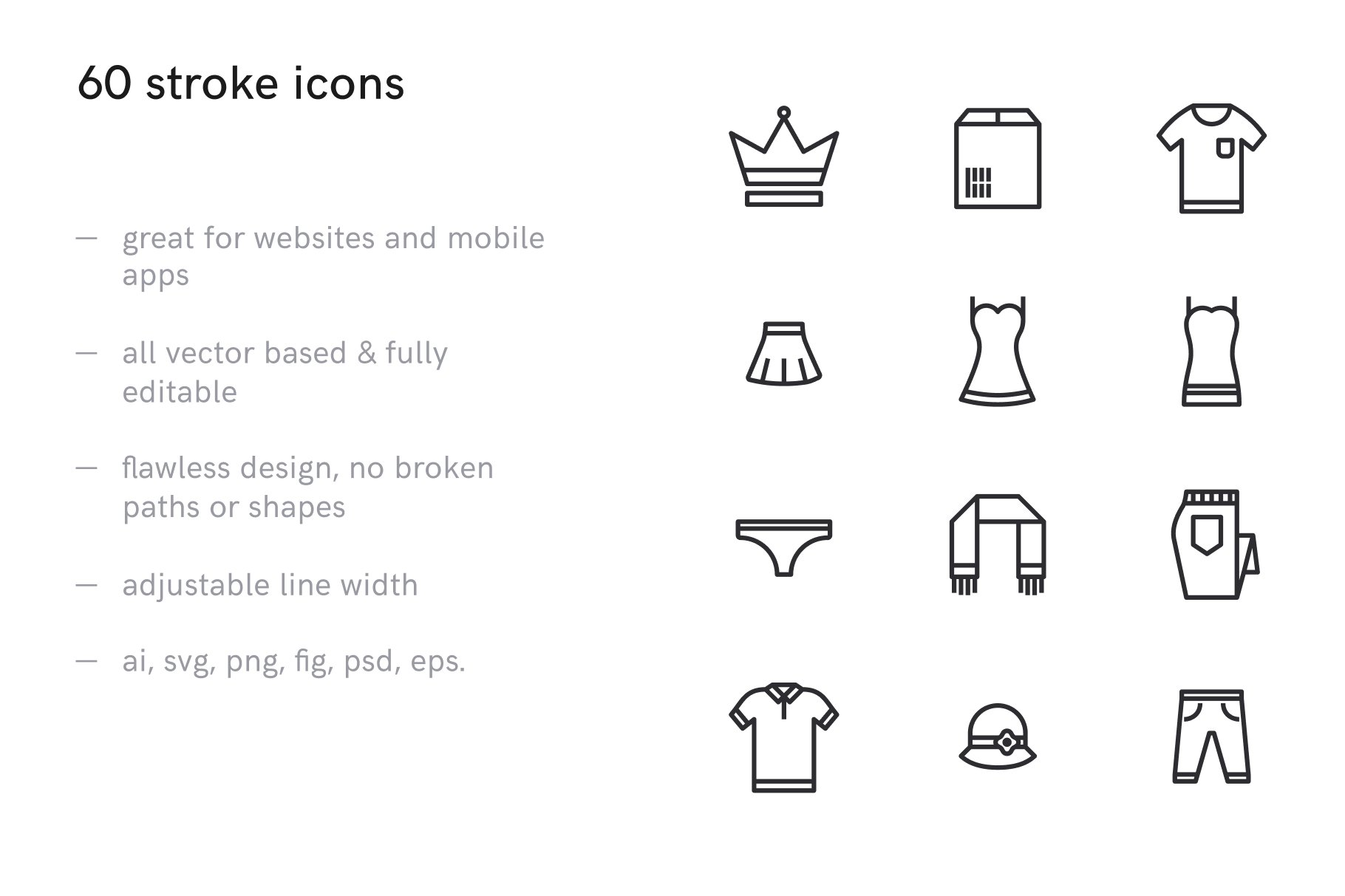 Shopping Icons preview image.