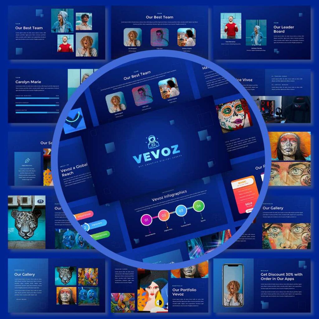 Powerpoint Assets Vevoz - NFT Creative Digital Assets Presentation PowerPoint Template ...