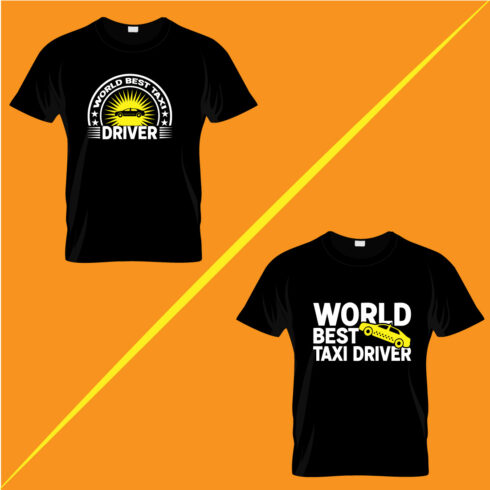 Taxi T- Shirt Design Bundle cover image.
