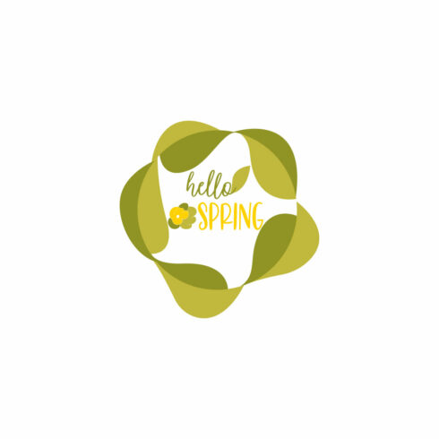 set of floral decorative spring wise vector design cover image.