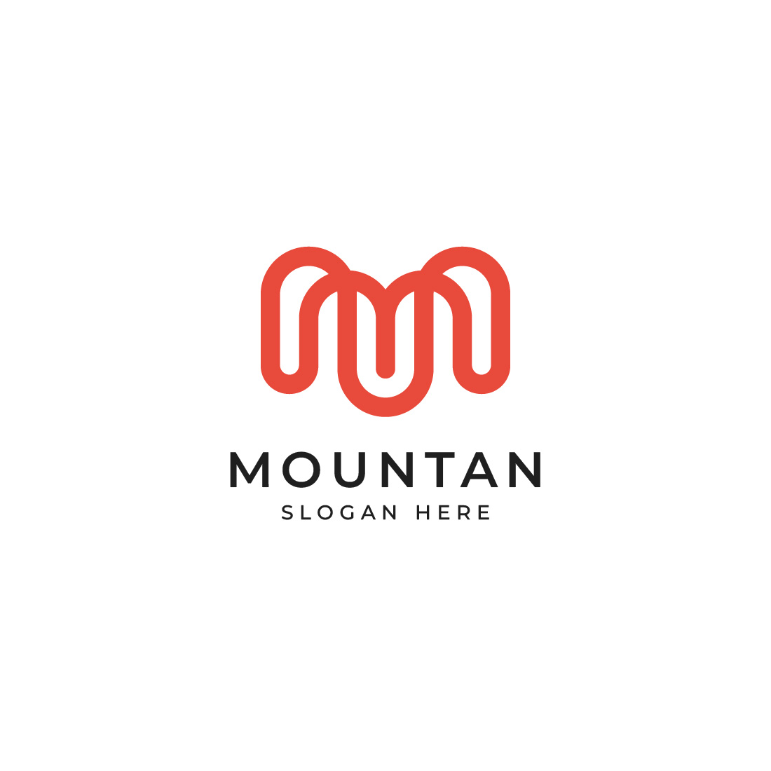 Mountan M Letter Logo cover image.