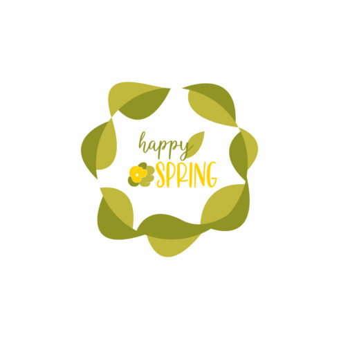 set of spring decorative collection vector design cover image.
