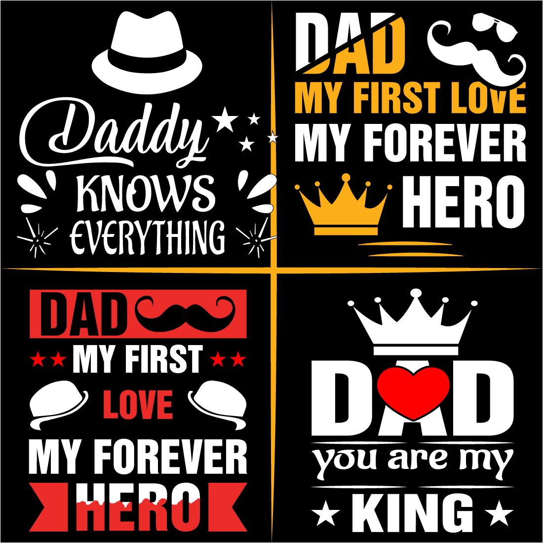 Dad T- Shirt Design Bundle cover image.