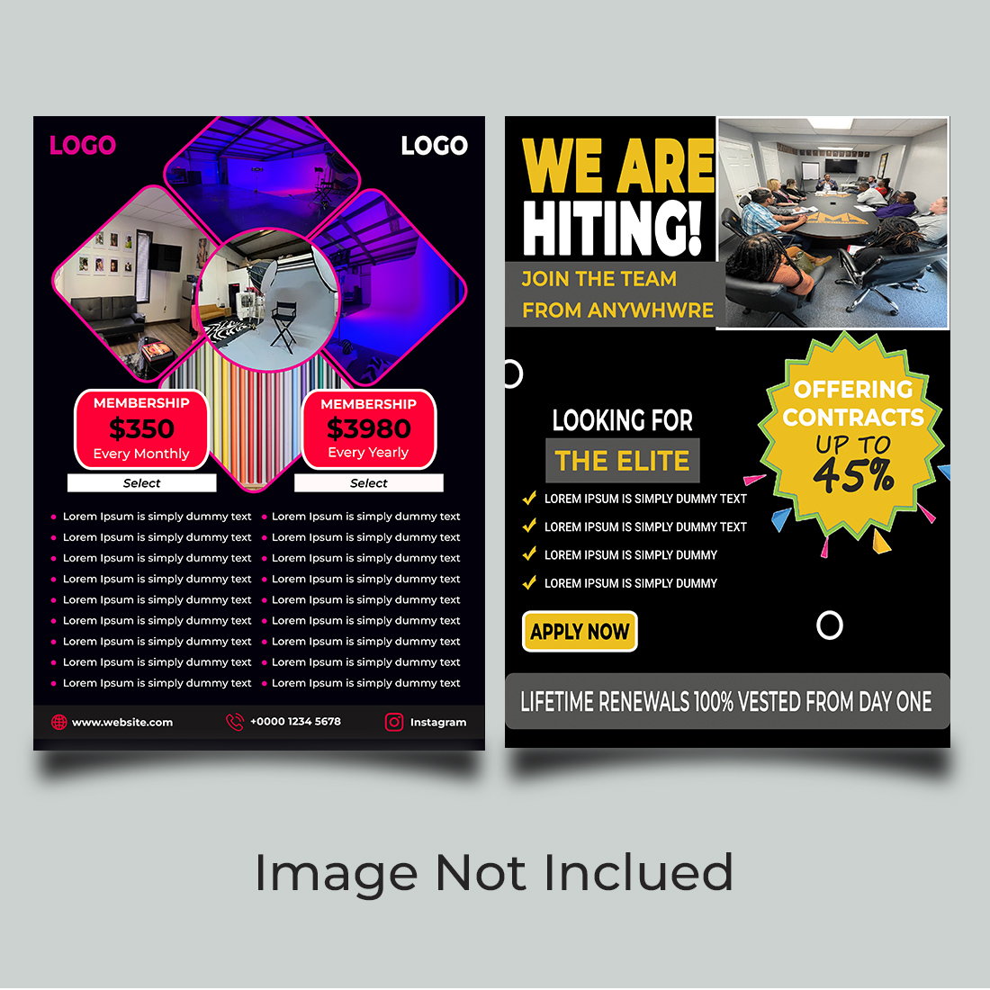2 Business Flyer Template cover image.
