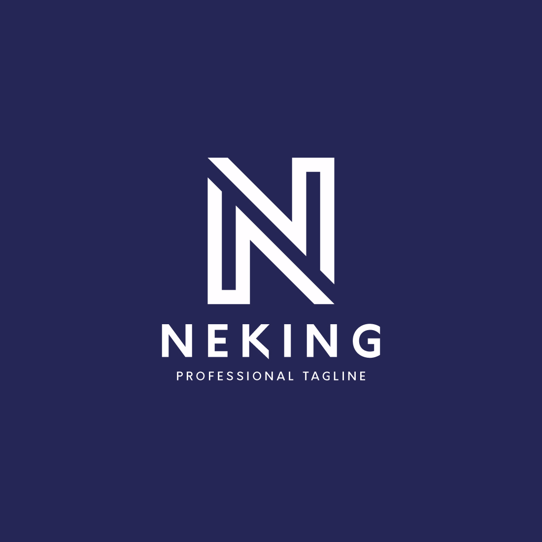 Neking Letter N Logo preview image.