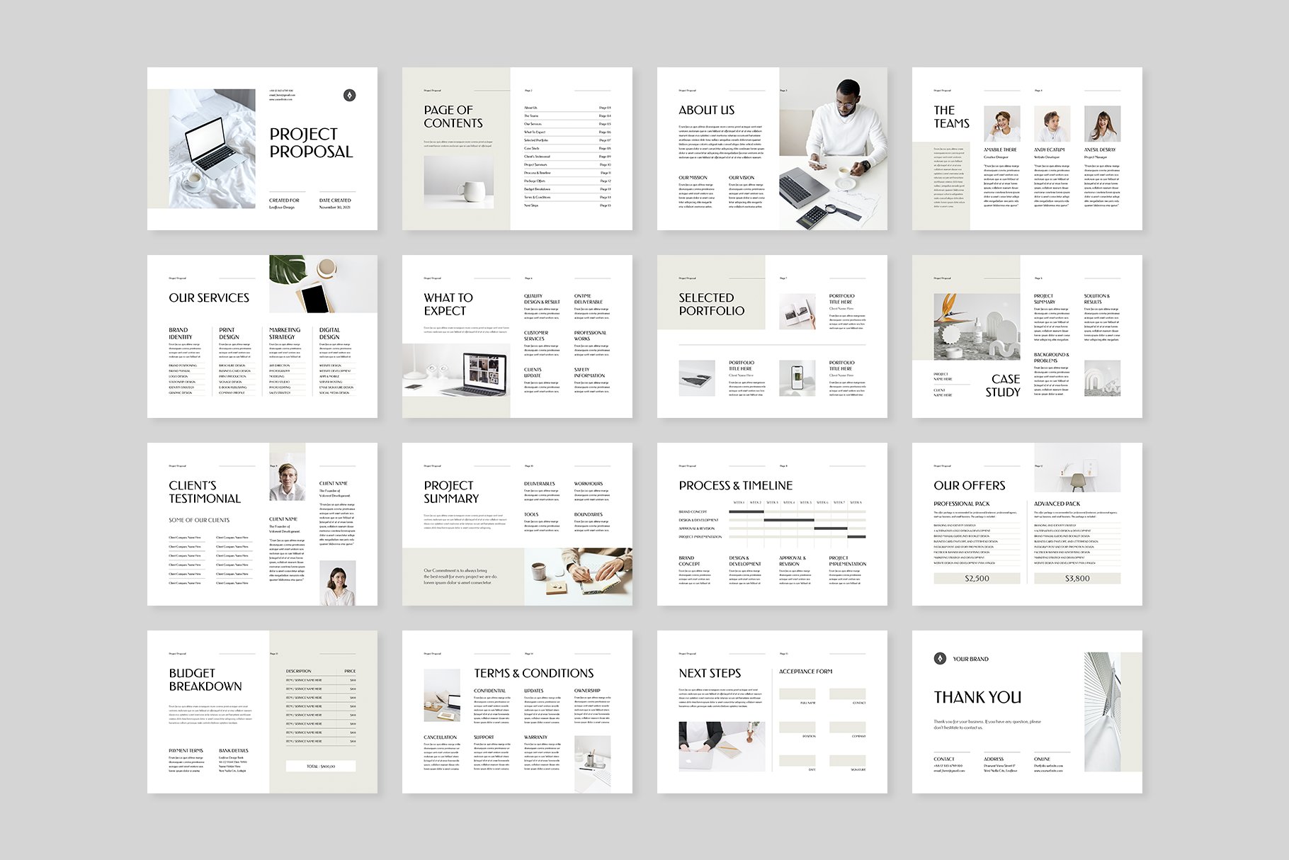 Proposal | MS Word & Indesign preview image.