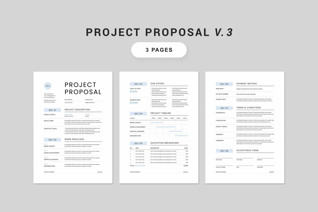 Proposal Bundle | MS Word & Indesign – MasterBundles