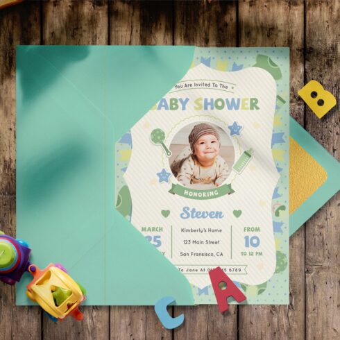 BABY SHOWER INVITATION cover image.