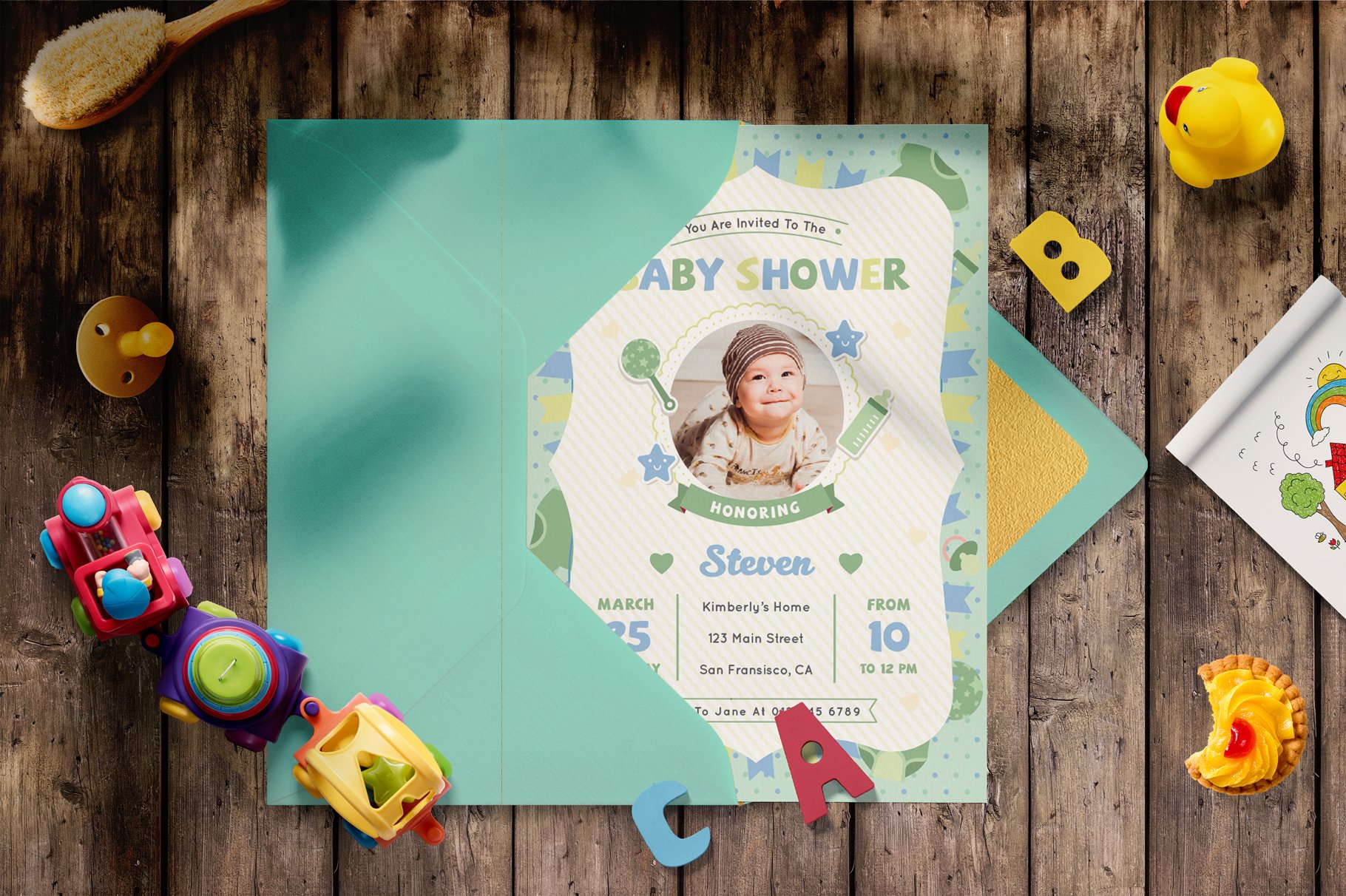 BABY SHOWER INVITATION cover image.