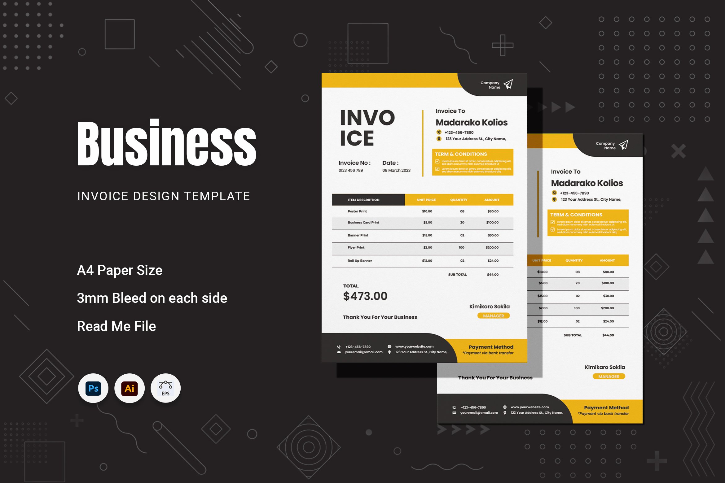 Business Invoice cover image.