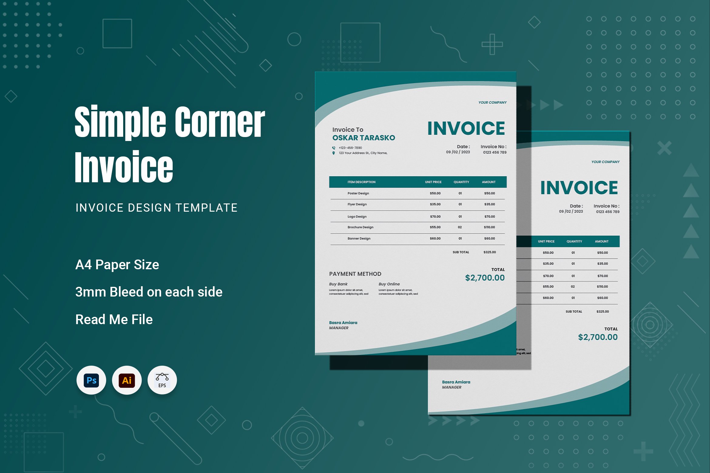 Simple Corner Invoice cover image.