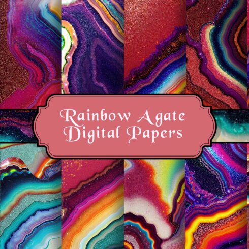 Rainbow Agate Textures cover image.