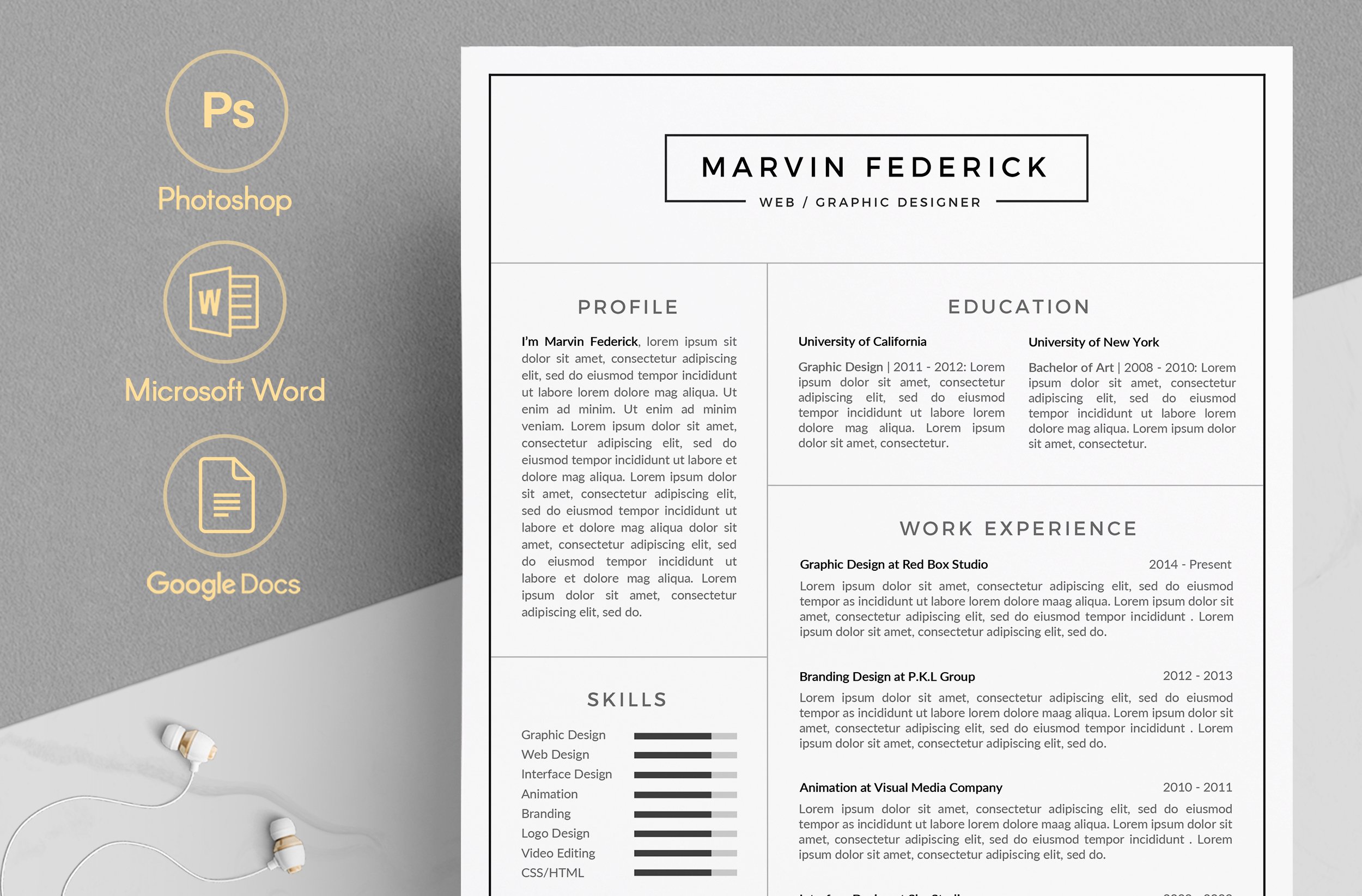 Resume/CV - MF cover image.