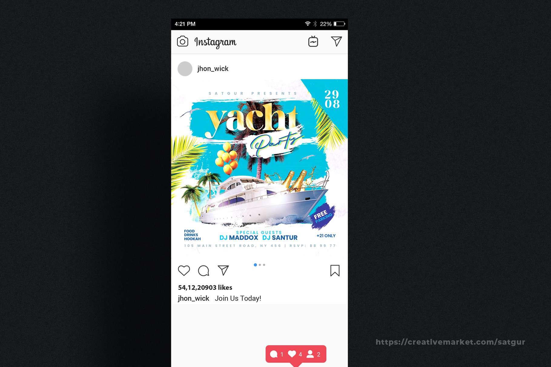 preview yacht party flyer template psd creativemarket 3 129