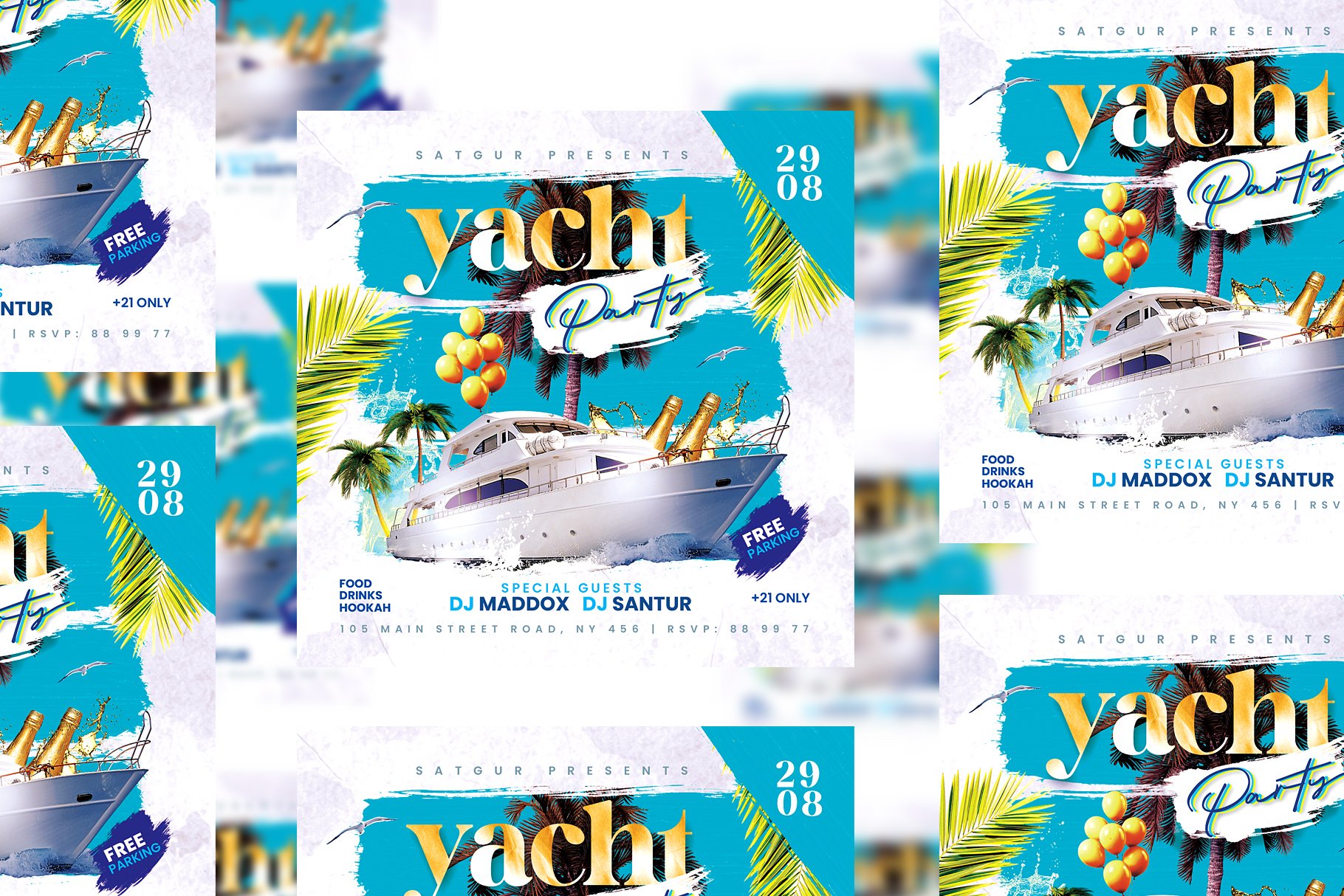 preview yacht party flyer template psd creativemarket 5 409