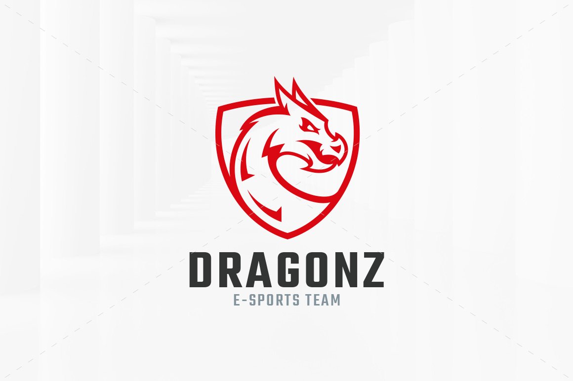 Dragon Shield Logo Template cover image.