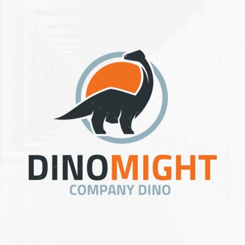 Dino Might Logo Template cover image.