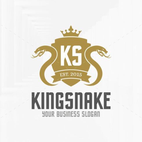 King Of Snake Logo Template cover image.