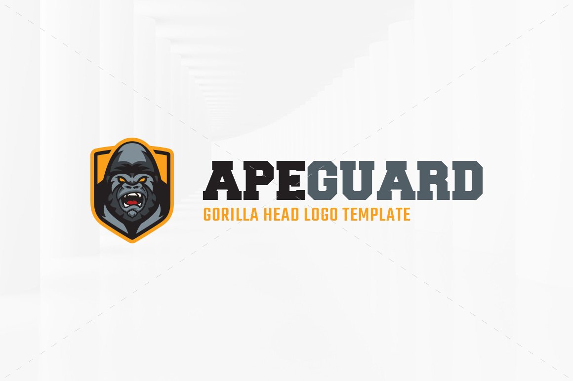 Ape Guard Logo Template preview image.