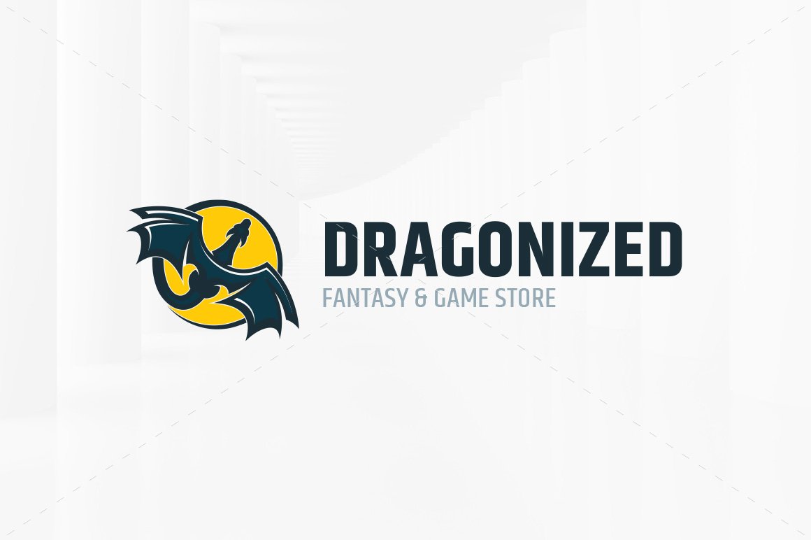 Dragonized Logo Template preview image.