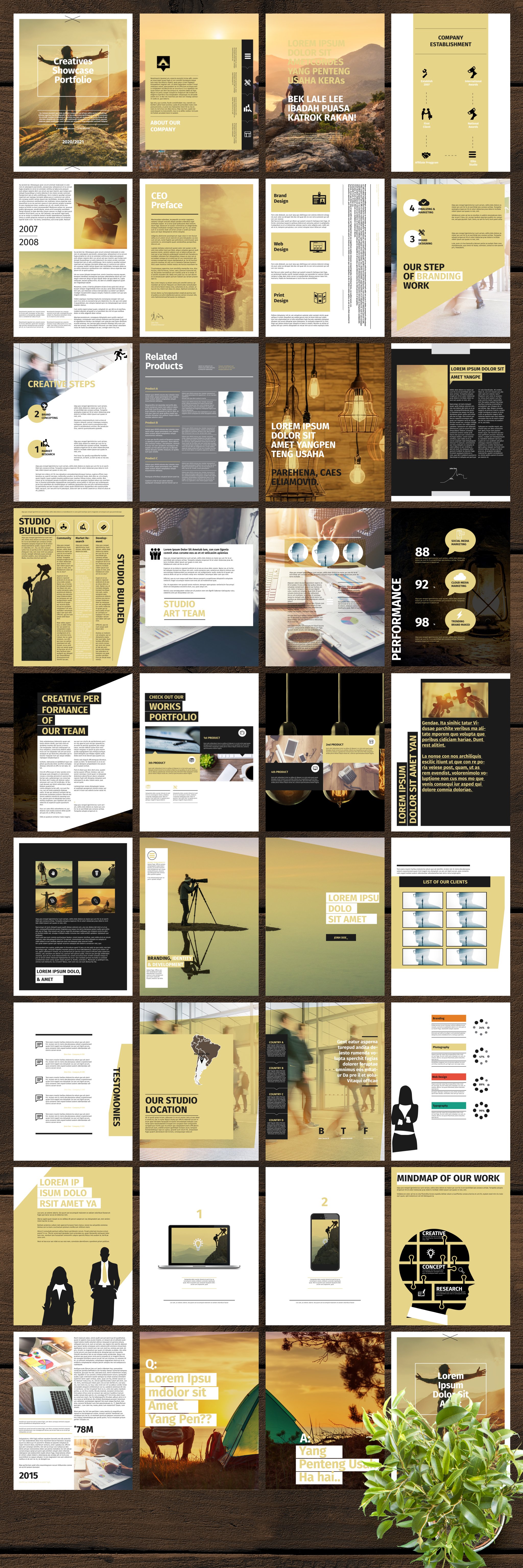 InDesign Proposal Ebook Templates preview image.