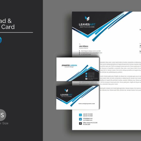 Letterhead & Business Card cover image.
