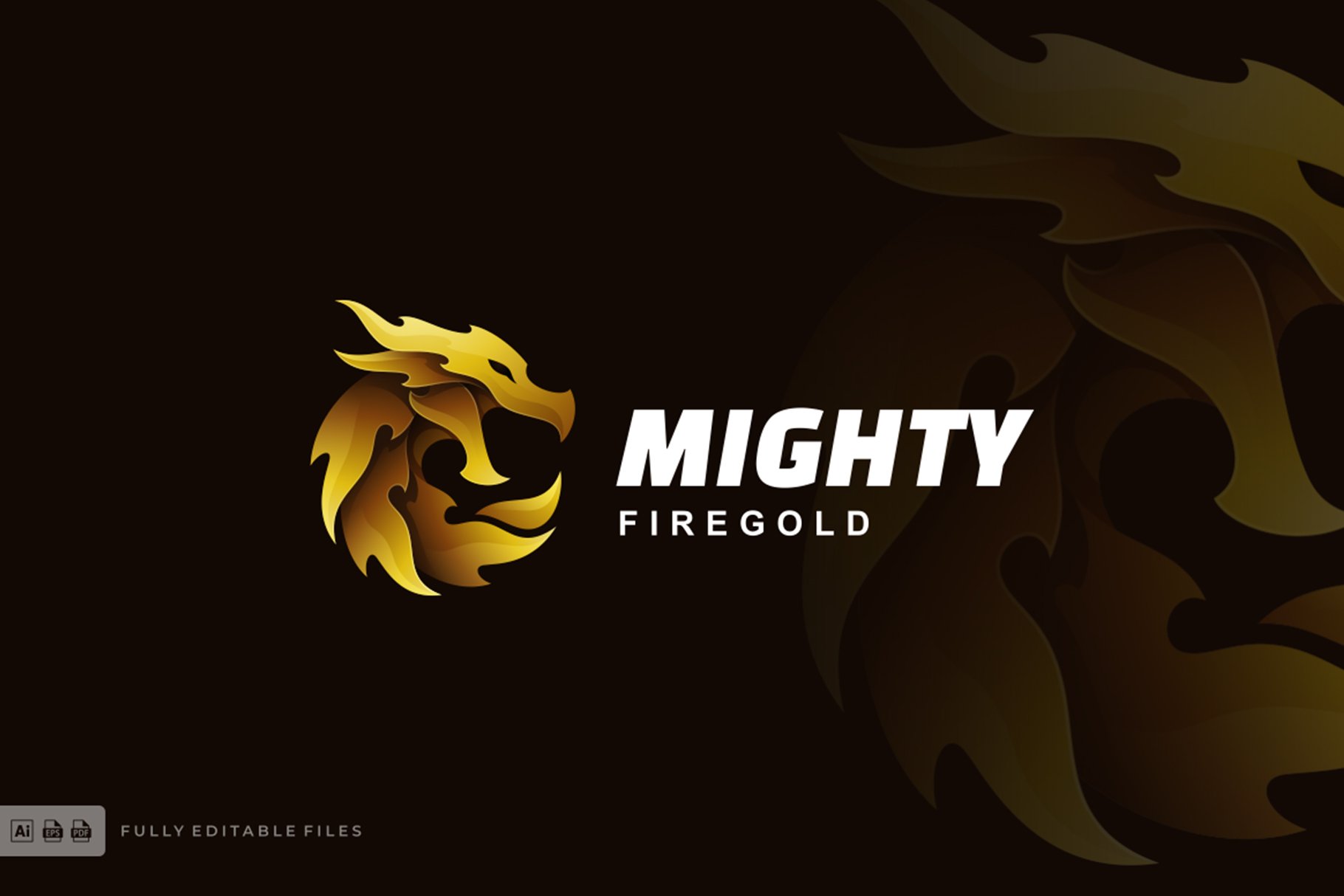 Mighty Dragon Gradient Logo cover image.