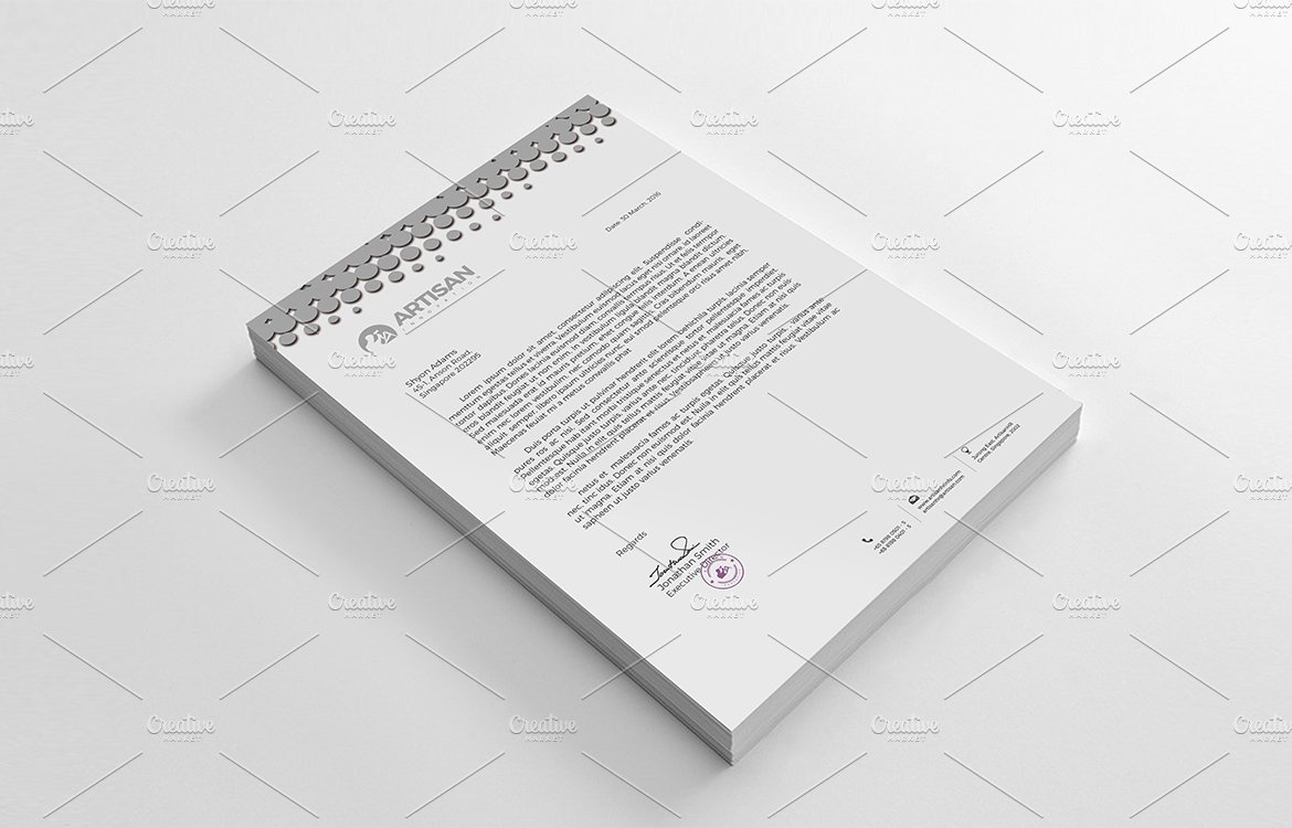 Letterhead preview image.