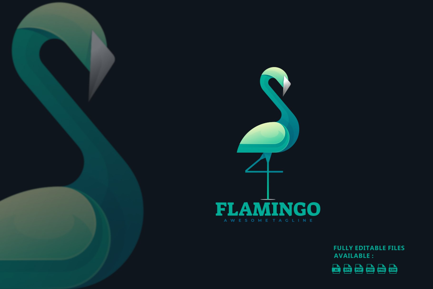 Flamingo Gradient Colorful Logo cover image.