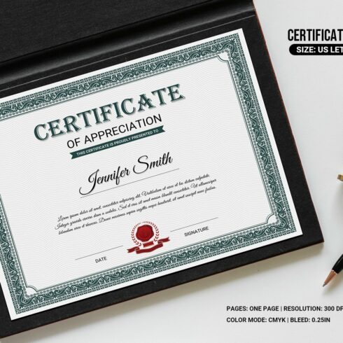Certificate Template V17 cover image.
