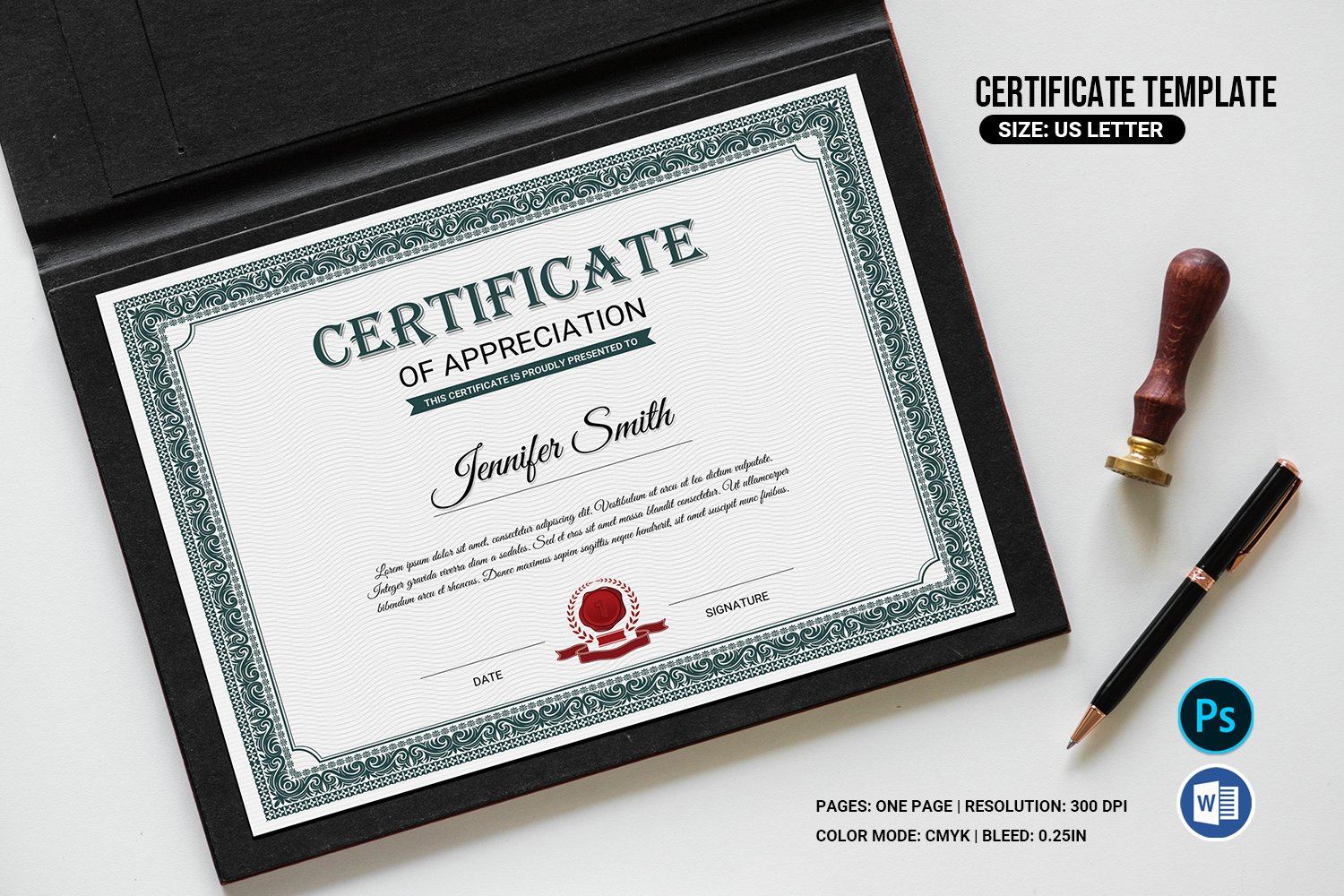 Certificate Template V17 cover image.
