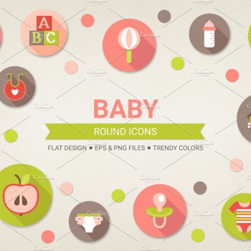 Round baby icons cover image.